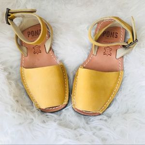 Pons Avarcas Yellow Sandals